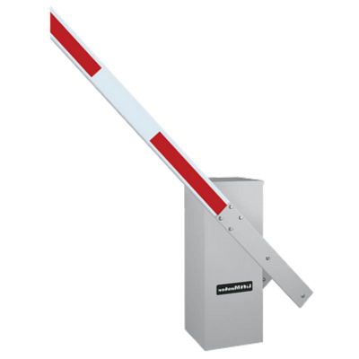 Liftmaster barrier arm gate, isolated on transparent background.