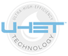 Logo of UHET (Ultra High Efficiency Technology), a symbol of advanced water conservation technology.