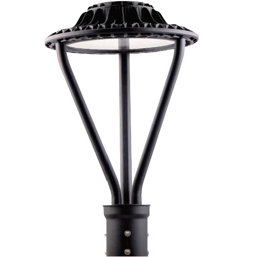 Image of the black LED Area Light Post Top offered by Greenlogic. This high-performance led lighting solution provides significant energy savings and a softer light output, making it an ideal choice for large spaces.