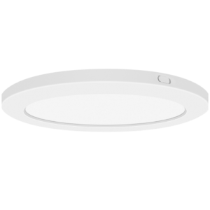 Image of the Slim Round Surface Mount LED Canopy, a sleek and modern lighting product offered by Greenlogic. This versatile lights, with its high-quality light output and customizable color temperature, represents the innovative design and functionality of our LED Lighting Solutions.