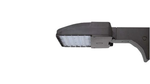Image of the small size Advanced Area Light offered by Greenlogic. This robust and versatile LED lighting solution, with its die-cast aluminum housing, provides superior outdoor illumination and is adaptable for various applications, showcasing Greenlogic's commitment to flexible and reliable LED Lighting Solutions.