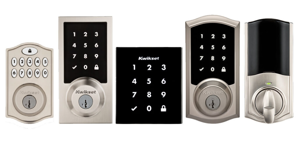 Selection of Kwikset Smart Door Lock variants.
