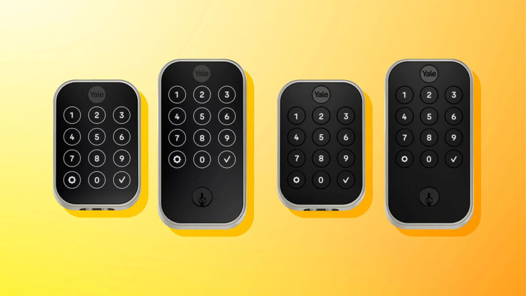 Lineup of Yale Smart Door Lock products.